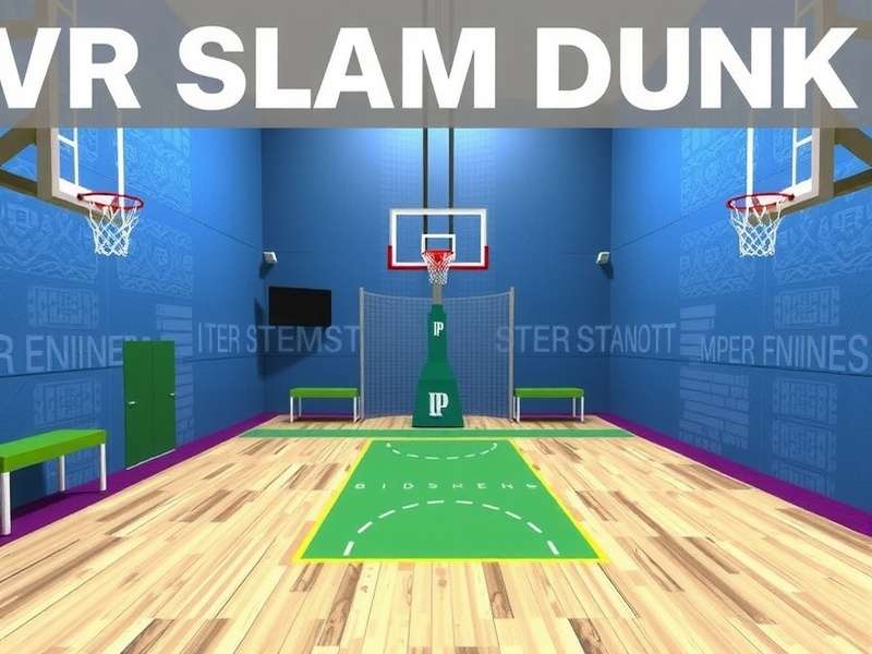 VR Slam Dunk - Concept art for the upcoming Rajasthan Palace Court VR Slam Dunk Future Update